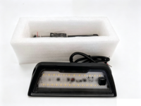 Lampe de travail LED 6W 6000K bicolore ambre, éclairage blanc et rouge à 45 degrés pour camping-cars, passionnés et travailleurs en extérieur