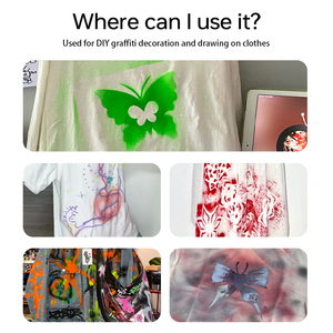 Peinture acrylique en spray à base d'eau HOSEN 450 ml, permanente sur les tissus, les chaussures, les projets de bricolage, le graffiti, l'art, les baskets personnalisées - Product Image 3