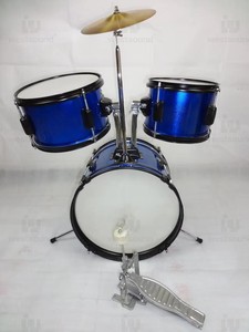Strumento Musicale JZ-110-18 Batteria <span class=keywords><strong>Jazz</strong></span> per Bambini con Tre Tamburi, Pelli Ecologiche in Pelle Bovina e Struttura in Legno di Betulla - Product Image 2