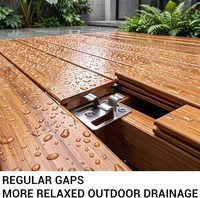 Entretoises dissimulées en acier inoxydable 304 pour terrasses, clips anti-rouille pour lames de terrasse WPC, fixations extérieures cachées pour terrasses composites