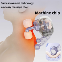 Oreiller de massage du cou avec chaleur pour soulager la douleur du cou et des épaules Appareil de traction cervicale ergonomique Masseur d'oreiller