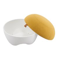 Pouf rond moderne italien en tissu avec pompons, idéal pour salon, chambre à coucher ou villa – Vente flash