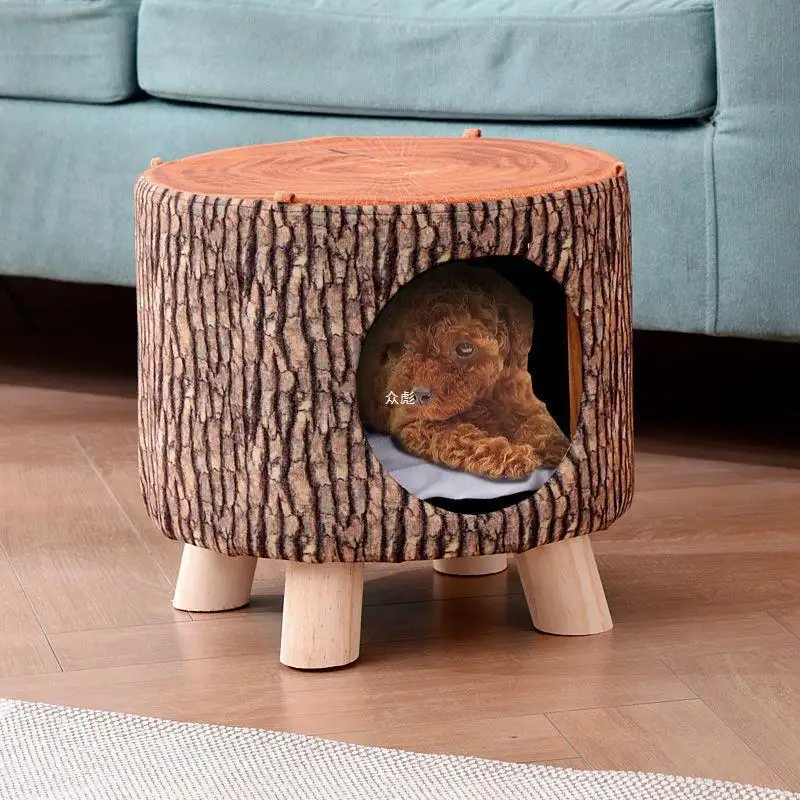 A fun pet house that can be turned into a stool