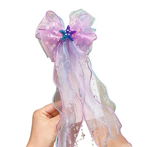 Aksesoris Rambut Putri Duyung untuk Anak Perempuan, Jepit Rambut Pita Kupu-kupu, Bando untuk Anak-anak, Kepang Musim Panas, Grosir, Custom - Product Image 4