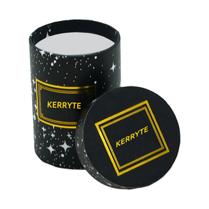 Boîtes à fleurs en <span class=keywords><strong>tube</strong></span> de papier de <span class=keywords><strong>carton</strong></span> rond noir de luxe personnalisé Boîte d'emballage cadeau cylindrique pour fleurs - Product Image 2