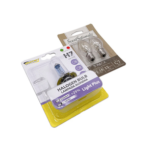 Fsc chứng nhận tùy chỉnh in đầu chèn thẻ bóng đèn vỏ sò rõ ràng nhựa vỉ gói bao bì thẻ - Product Image 4