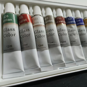 Ensemble de bricolage de peinture acrylique réutilisable de 12 couleurs d'artiste de qualité supérieure Pots de peinture acrylique écologiques et non toxiques Ensemble de boîtes de couleurs de peinture - Product Image 2