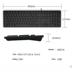 卸売Dell USBキーボードLED KB216ユニバーサルワイヤードチョコレートノートブックデスクトップPCコンピュータビジネスオフィスキーボード - Product Image 4