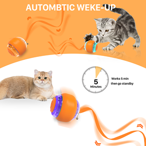 Tự động di chuyển tương tác mèo Bóng đồ chơi vật nuôi trêu ghẹo USB có thể sạc lại Chaser - Product Image 5