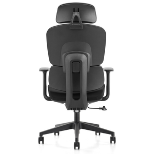 Fungsi Slider kursi bos putar hitam 6D, sandaran kepala dasar kokoh jaring penuh ergonomis kursi kantor dengan penyangga lutut - Product Image 3