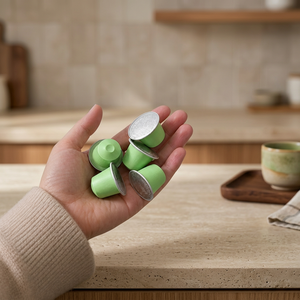 Capsules de matcha Uji Source spécialisées compatibles avec les machines Nespresso, thé vert pur biologique, service OEM - Product Image 1