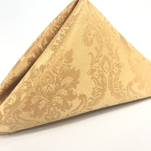 ประณีตสแควร์Gold Dinnerผ้าเช็ดปากสำหรับงานแต่งงาน