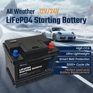 Batería de Arranque de 12V 100Ah LiFePO4 para Automóvil, Resistente a Vibraciones y Sin Mantenimiento, Arranque de Emergencia, 1200CCA - Product Image 2