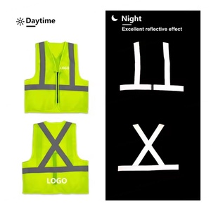 เสื้อกั๊กนิรภัยสำหรับทำงาน คลาส 2 มองเห็นได้ชัดเจน ผลิตจากโรงงาน พร้อมแถบสะท้อนแสงรับรองมาตรฐาน CE ปรับแต่งโลโก้ได้ - Product Image 5