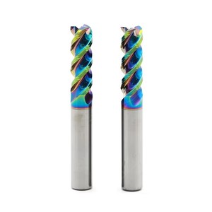 Fraise à rainurer en U pour aluminium avec revêtement, fraise pour aluminium diamètre 4, fraises de fraisage spirales - Product Image 1