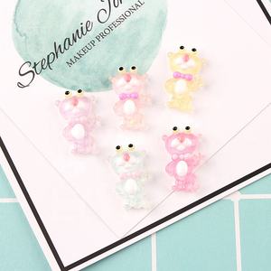 Resina de jalea de Pantera Rosa plana abalorios de resina cabujón de limo de DIY teléfono móvil llavero decoración artesanal - Product Image 5