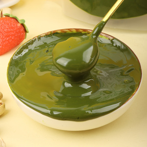 Pâte de confiture de pistache verte avec coulis de chocolat de Dubaï 1kg, Durée de conservation 360 jours, Ingrédients sucrés pour pâtisserie, Gâteau basque, Prêt à consommer, 5% - Product Image 3