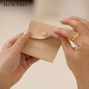 מותאם אישית מודפס מיקרופייבר מתנת שרשרת אריזת תכשיטי תיק פאוץ ותיבה - Product Image 4