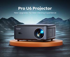 Nouveau <span class=keywords><strong>projecteur</strong></span> Android Pro U6 avec mise au point automatique, <span class=keywords><strong>projecteur</strong></span> de film, résolution native 1080P, correction trapézoïdale automatique pour la maison et le bureau - Product Image 6