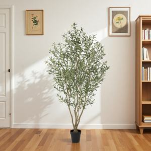Grand arbre artificiel d'olivier pour bureaux d'assurance animale, agences <span class=keywords><strong>de</strong></span> bien-être animal et espaces habitables - Product Image 3