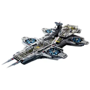 K-BOX 10218 3385pcs Super Series The Shield Helicarrier Aircraft Carrier Bricks Star Building Blocks Wars Toys for Children Gift