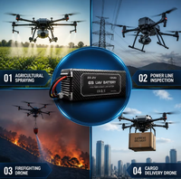 Baterai Drone UAV Densitas Energi Tinggi 6s 120Ah 5C 400Wh/kg Baterai Lithium untuk Pesawat Multirotor VTOL