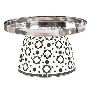 Pièce maîtresse élégant idéal pour le Ramadan Eid chocolat décor arabe Ramadan Eid nacre incrustation plateau de service - Product Image 3