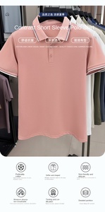 เสื้อโปโลสำหรับผู้ชายเสื้อยืดคอปกธุรกิจลำลองผ้าสแปนเด็กซ์แห้งพอดีตัวโพลีเอสเตอร์แบบกำหนดเอง - Product Image 5