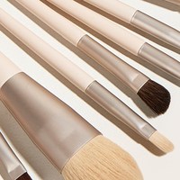 Fld — ensemble de pinceaux de maquillage à poudre, produit professionnel, de marque personnalisée, couleur chair et beige, 12 pièces
