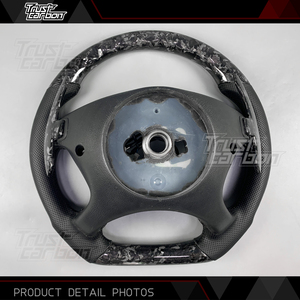 Volante Deportivo de Fibra de Carbono Forjado Personalizado para Mercedes-Benz Clase C/E/S 1993-2004 E220 E230 C200 VITO <span class=keywords><strong>CL</strong></span> W206 S350 S300 - Product Image 5