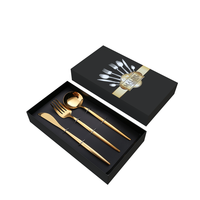 Boîte de luxe pour couteaux et fourchettes avec logo, emballage de vaisselle de luxe, boîtes cadeaux avec insert – Vente en gros usine
