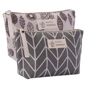 Wholesale Custom Travel Organizer Makeup Beauty Bag Pouch Cosmetic Box Canvas Bag