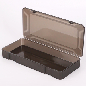 SUNSHING Frosted PP <b>Plastic</b> Large Tool <b>Box</b> Flip-Flop Pencil <b>Box</b> Multi-functional Organizer for Pencils, Pens, Office Supplies - Product Image 4