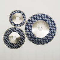 Disque de meulage de coupe de diamant galvanisé Premium 115 mm 4-1/2 pouces pour granit marbre Double face revêtu pour meuleuse d'angle