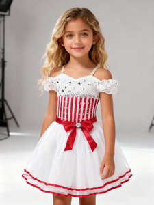 Lindo Tutú Brillante <span class=keywords><strong>Annie</strong></span> para Niñas, Falda de Ballet Profesional, Disfraz de Danza, Poliéster/Rayón, En Existencia - Product Image 2