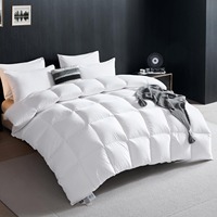 Couette en duvet de plumes d'oie, couette personnalisée, insert de couette 100% coton, couette moelleuse de qualité hôtelière, lavable en machine