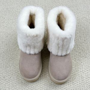 Nueva Llegada: Botas de Nieve Antideslizantes para Mujer, Cálidas y Peludas, con Calcetín Integrado, Botas de Media Pantorrilla de Felpa Cálidas y Fáciles de Poner, Calzado Femenino - Product Image 5