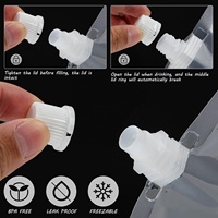 MorSun 100pcs pochette de liqueur en plastique avec bec sauce tomate buse d'aspiration sac ail haché emballage conteneur
