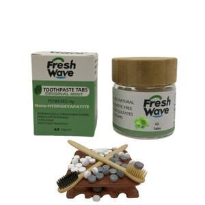 Pastiglie per lo Sbiancamento dei Denti al Carbone Attivo Naturale ed Ecologico 2026 con Aroma di Menta e Carbone - Product Image 2