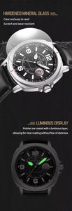 Navifroce 8078 NF8078 Montre-bracelet à quartz de luxe pour homme, bracelet en cuir, étanche, montre pour homme, Reloj Montre - Product Image 4