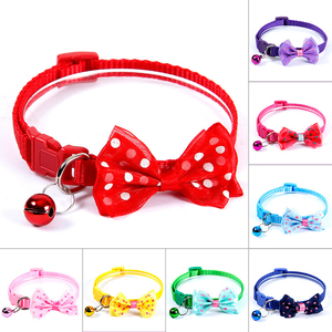 2022 Kawaii Haustier-Halsband Verstellbar Mehrfarbig Niedlicher Pfoten-Print Katzen- und Hundehalsbänder Mit Glocke Anti-Verlust Auf Lager - Product Image 5