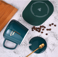 Redeco Tasse intelligente chauffante en céramique avec contrôle de température à 55 degrés, modèle mignon, la plus vendue