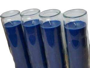 Bougie en verre bleue 7 jours pour attirer la richesse et bénir l'âme indienne, bougie magique OEM - Product Image 5