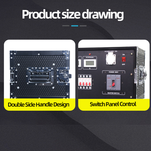 Hộp phân phối điện giai đoạn đầu ra 12ch với vỏ hợp kim nhôm 63A Đánh giá hiện tại cho giải trí điện - Product Image 4