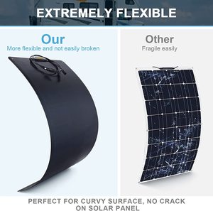 Panel Solar Flexible de Alta Eficiencia con Celdas Solares Monocristalinas ETFE de 60w 100w 150w 200w 300w 400w, Venta al Por Mayor de Fábrica - Product Image 2