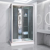 Cabine de douche à vapeur, salon, coin, sauna, italien