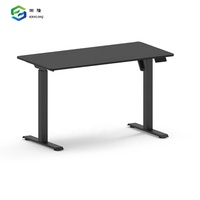Table d'ordinateur à hauteur réglable à bas prix, cadre électrique gris, bureau intelligent pour la maison