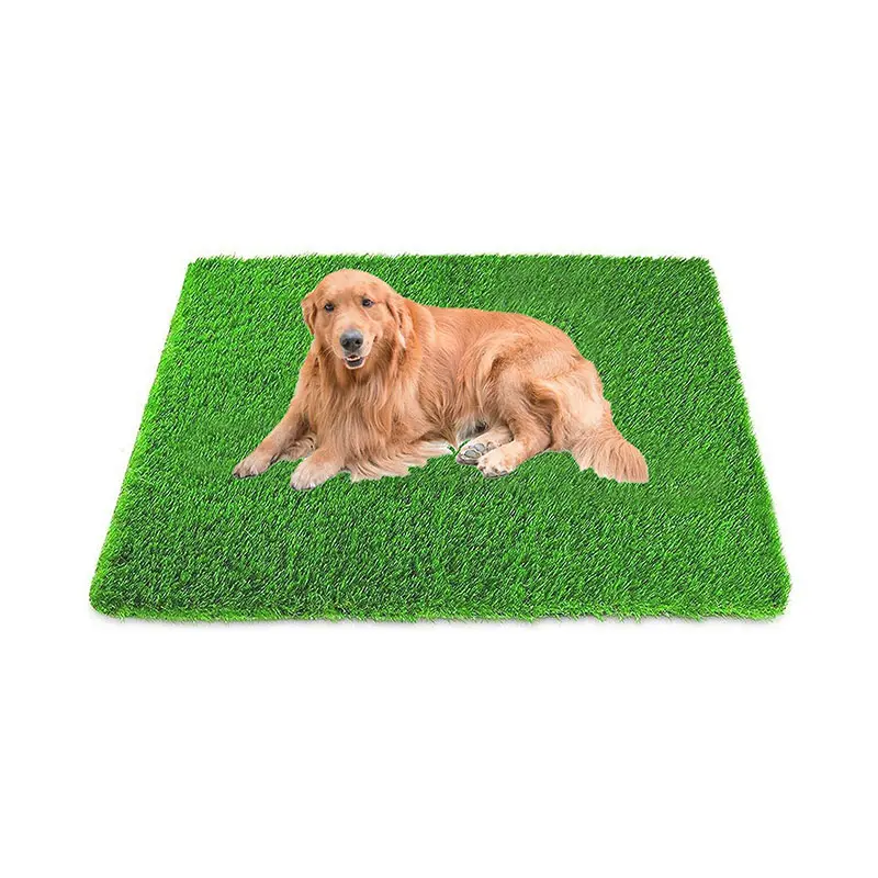 Artificial grass, professional dog mat Large lawn outdoor carpet Patio lawn decoration, easy to clean, with drain holes