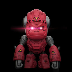 Figura d'Azione Elettronica in Metallo Pressofuso con Suoni e Luci, Modellino Mini King Kong Meccanico Orangutan Violento per Bambini - Product Image 3