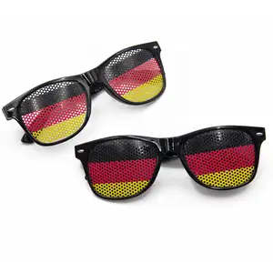 Óculos de sol promocionais por atacado bandeira nacional da Alemanha para fãs de futebol comemorando